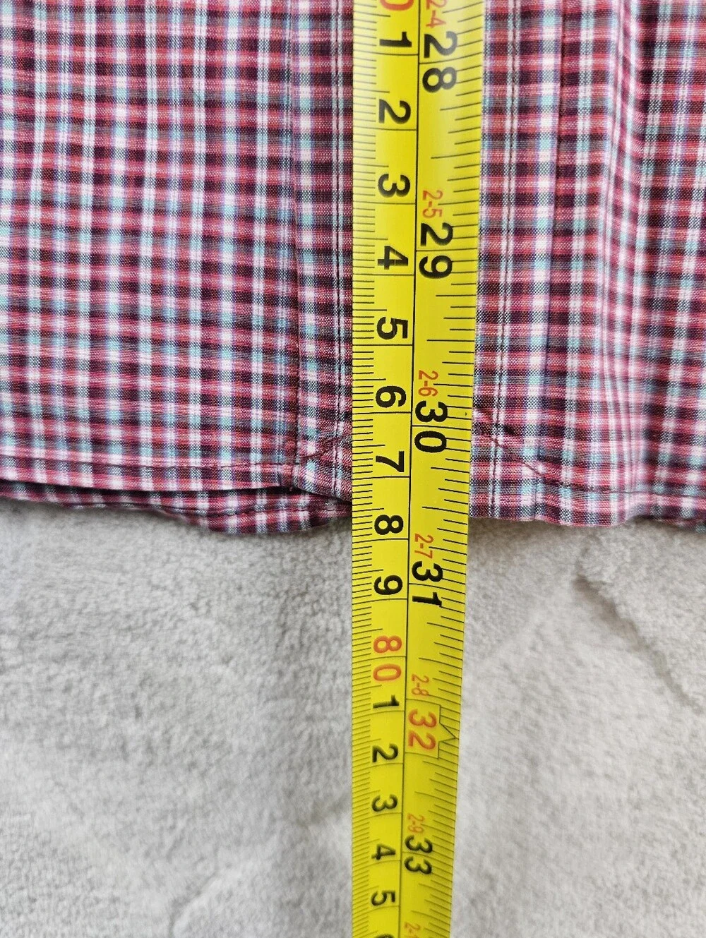 Polo Ralph Lauren Oxford Button Up Shirt Mens Large Plaid Red Long Sleeve Preppy